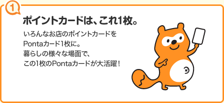 ポイントカードは、これ1枚。
