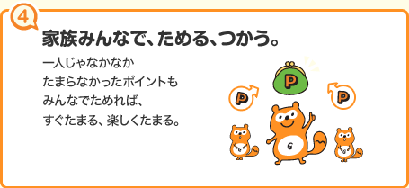 家族みんなで、ためる、つかう。